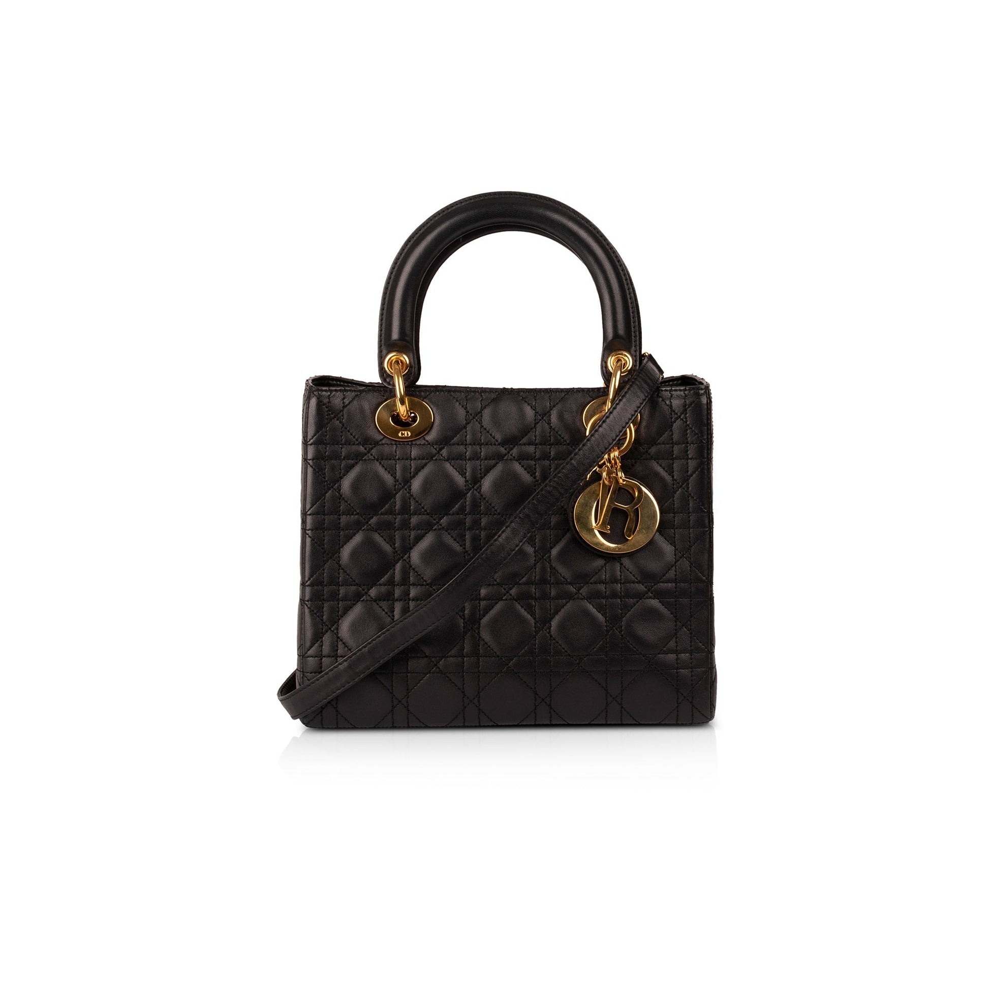 Christian Dior Medium Cannage Lambskin Lady Dior Bag
