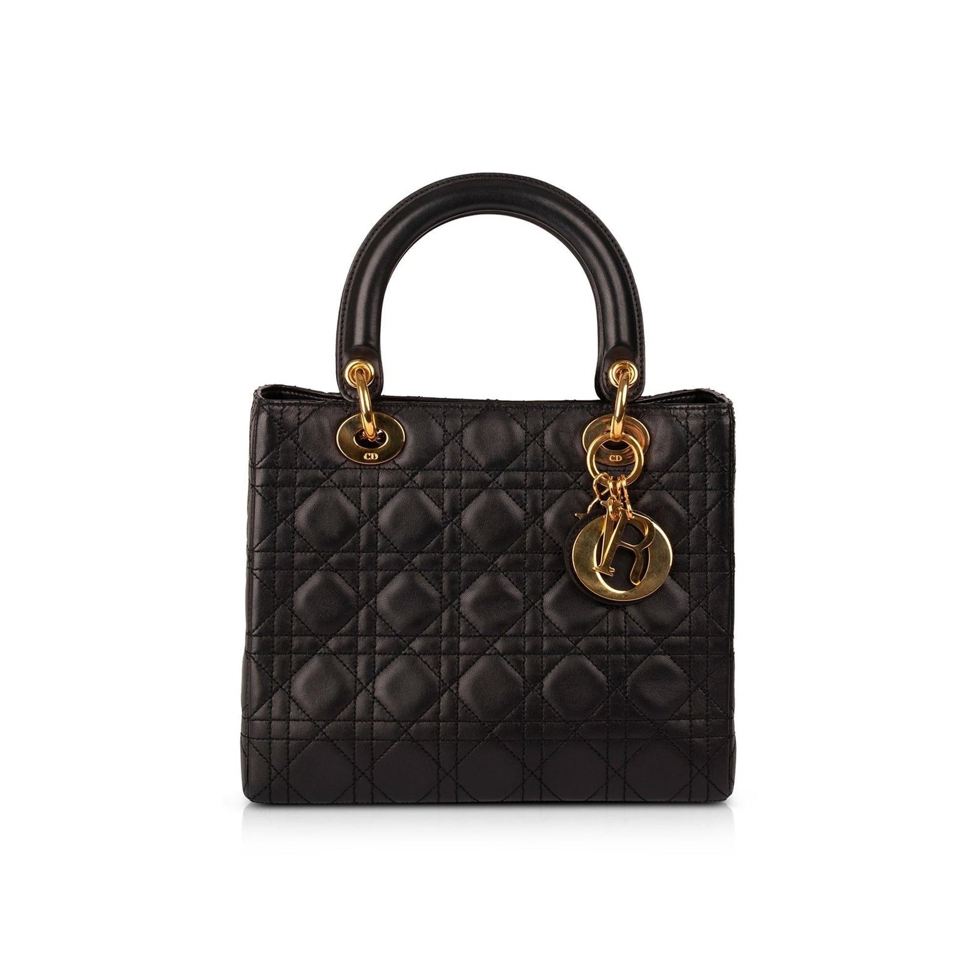 Christian Dior Medium Cannage Lambskin Lady Dior Bag