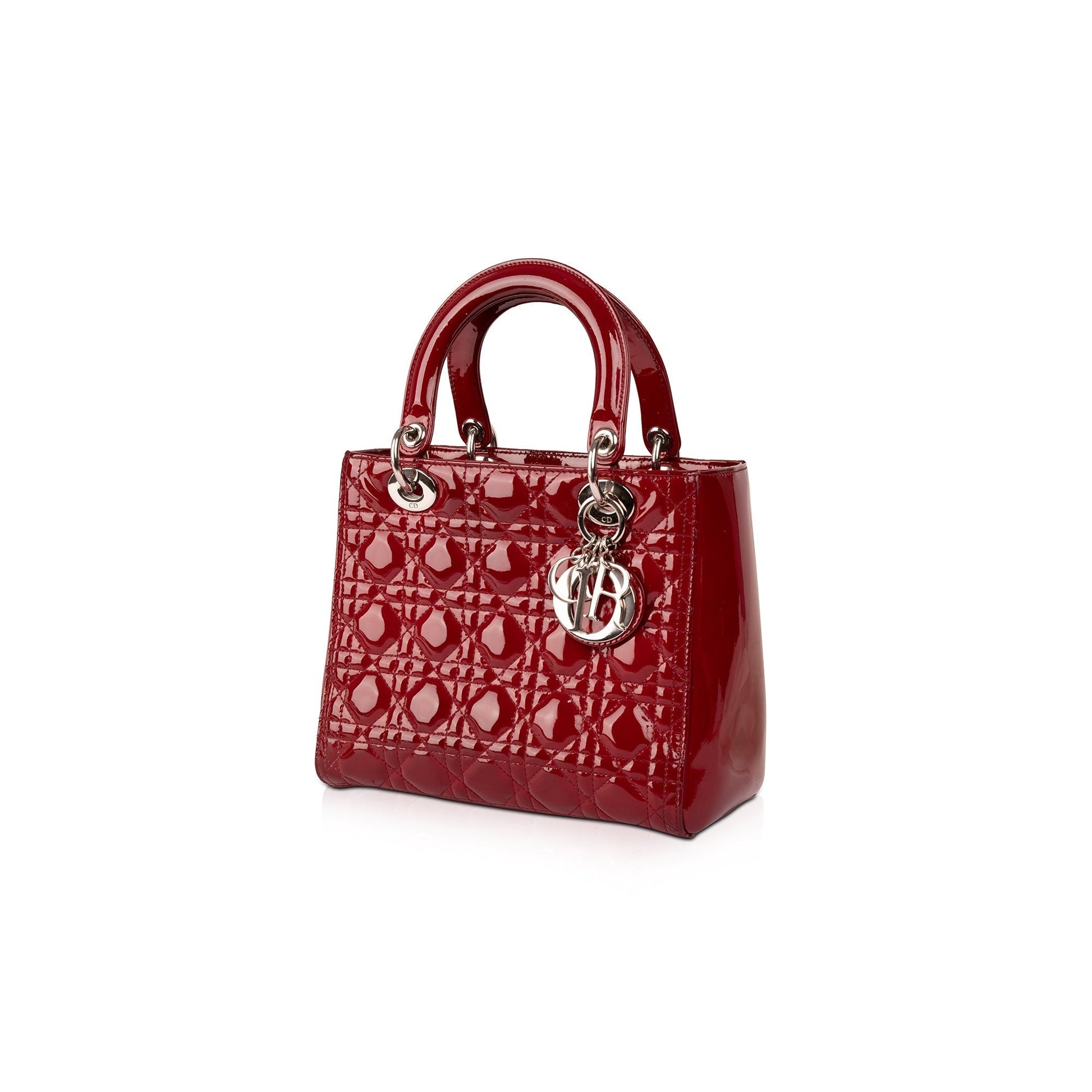 Christian Dior Medium Patent Leather Lady Dior Bag