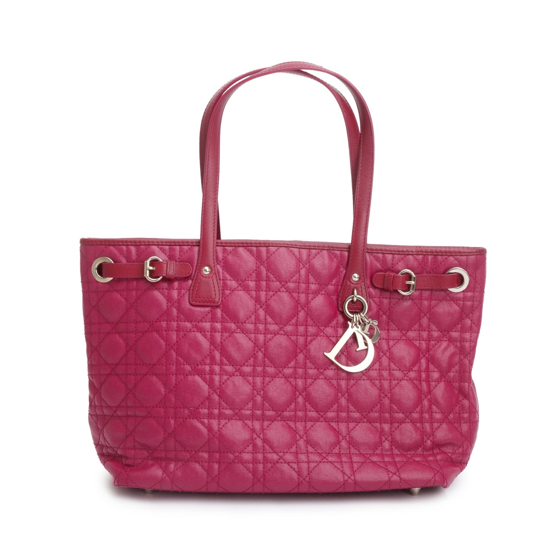 Christian Dior Purple Cannage Panarea Shopping Tote