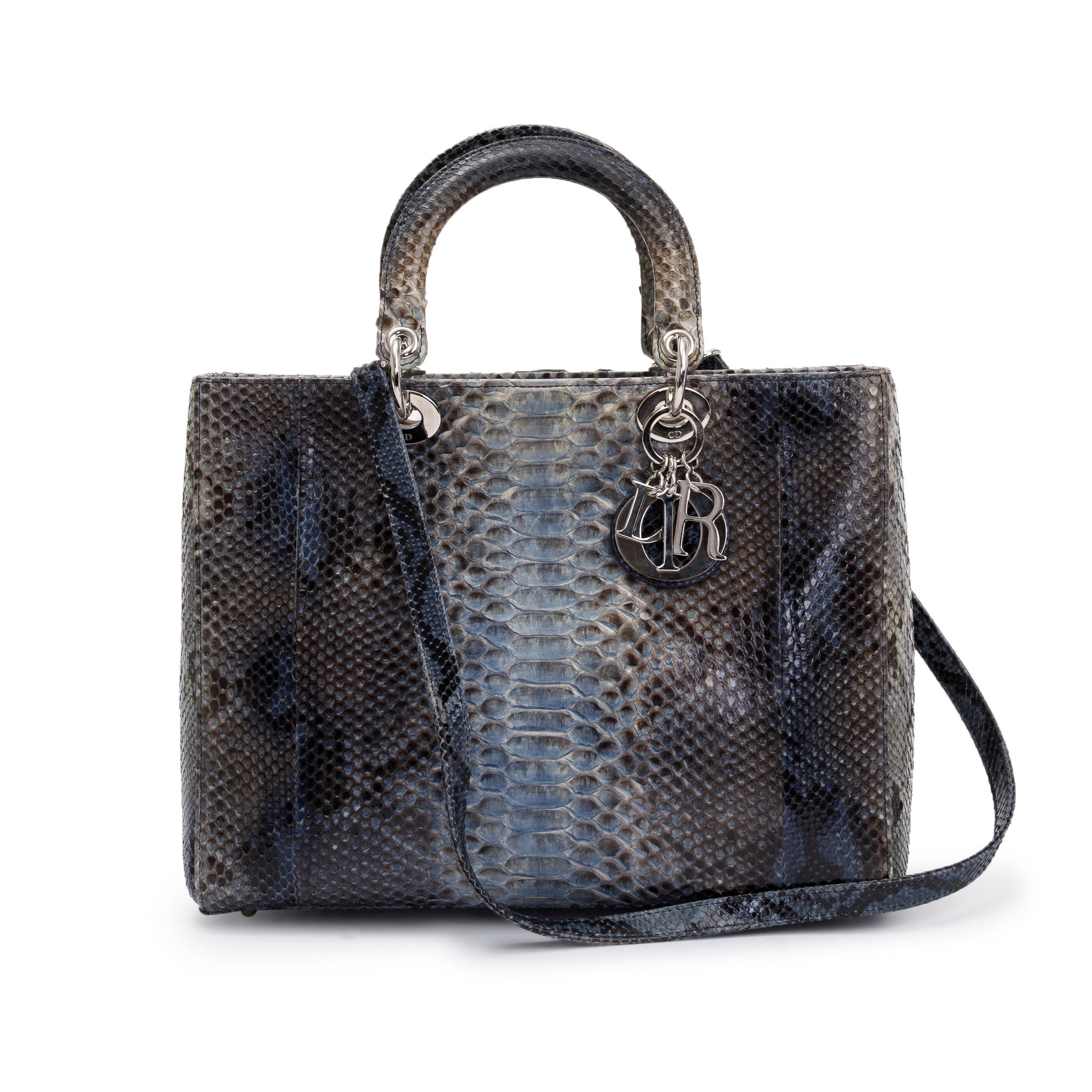 Christian Dior Python Large Lady Dior Bag