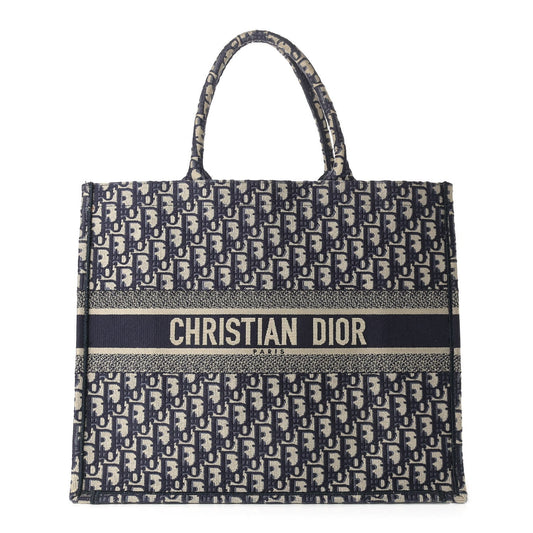 CHRISTIAN DIOR LARGE OBLIQUE BOOK TOTE BAG