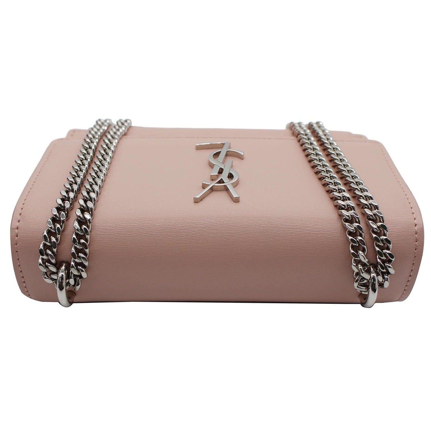 SAINT LAURENT Monogram Sunset Medium Leather Shoulder Bag Pink
