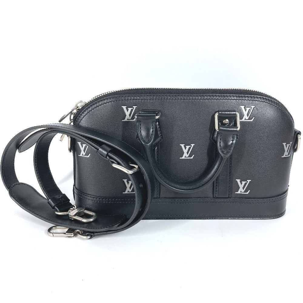 LOUIS VUITTON Handbag Calf leather black Alma EW