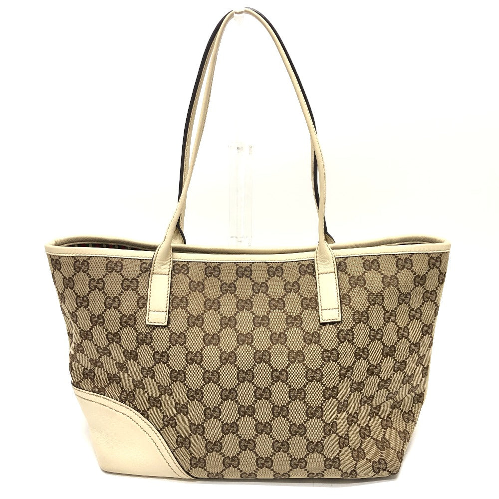 GUCCI Shoulder Bag 169946 GG canvas / leather Ivory GG Newbrit Women