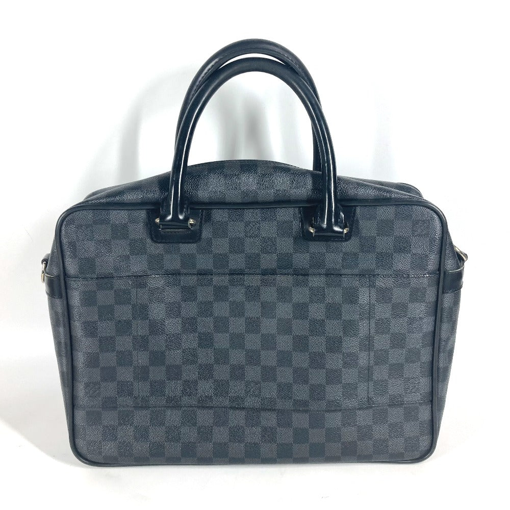 Luxury Women's Handbag | LOUIS VUITTON Business bag Damier Grafitto Canvas black Damier Grafitte Ikar mens
