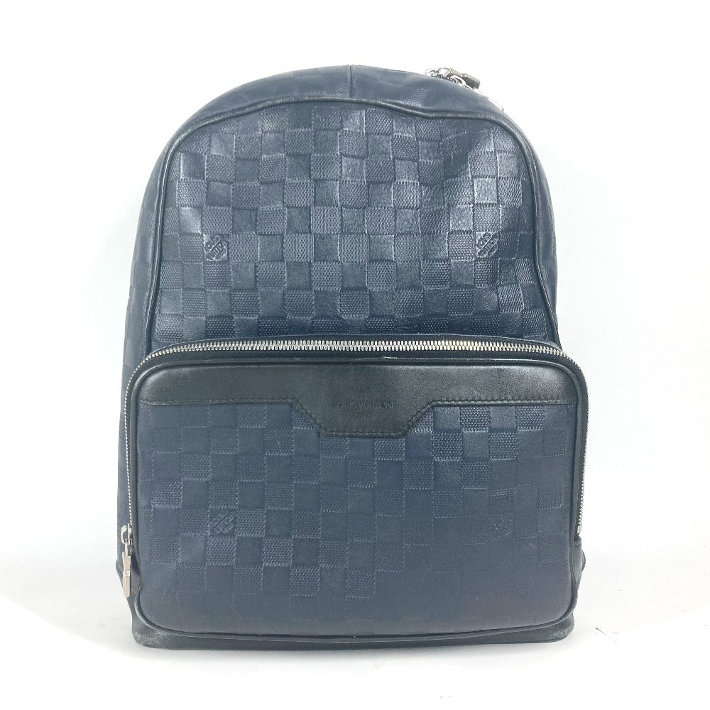 LOUIS VUITTON Backpack Damier Anfini Leather Navy Damier Anfini campus backpack