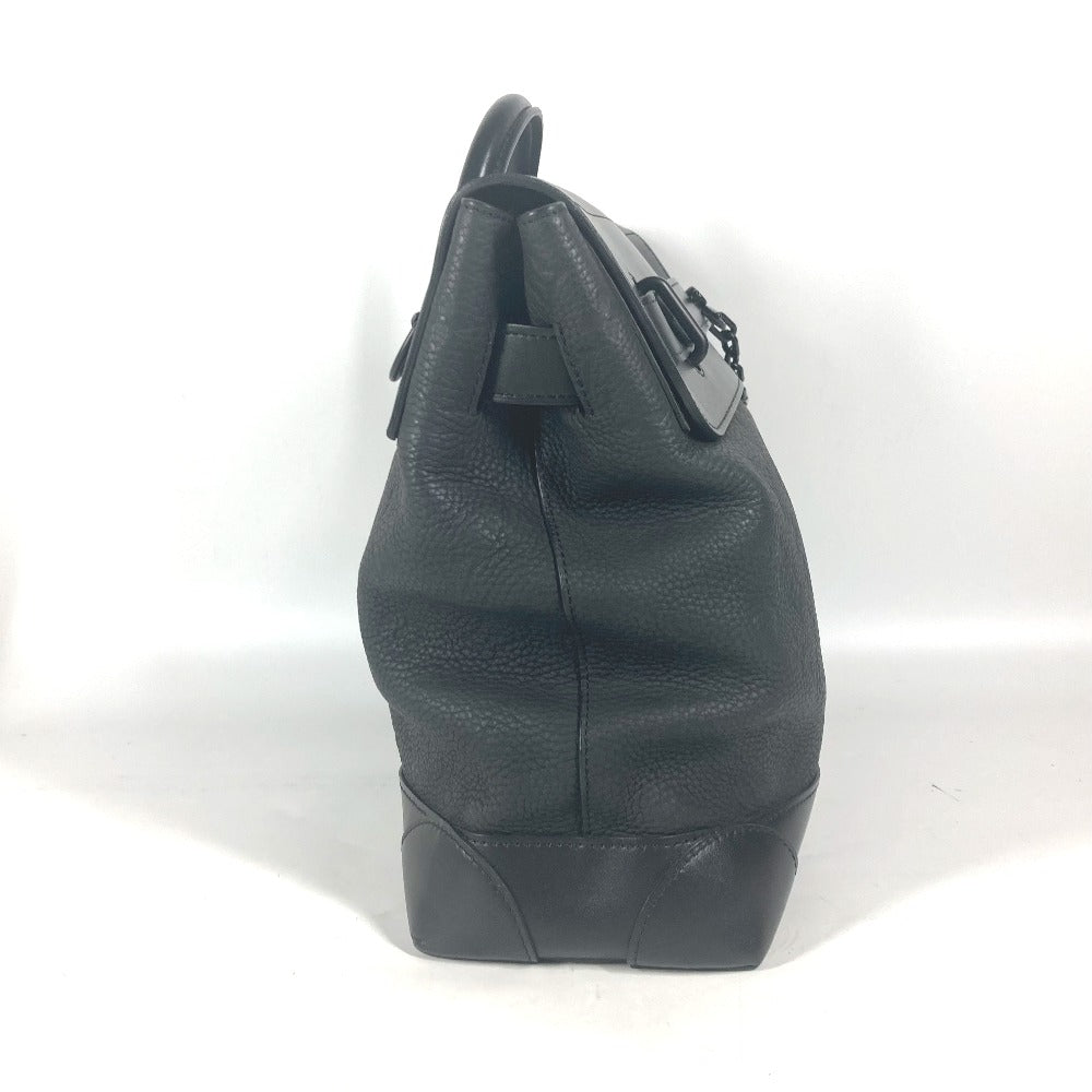 LOUIS VUITTON Shoulder Bag Taurillon Clemence Leather black Monogram Steamer PM mens