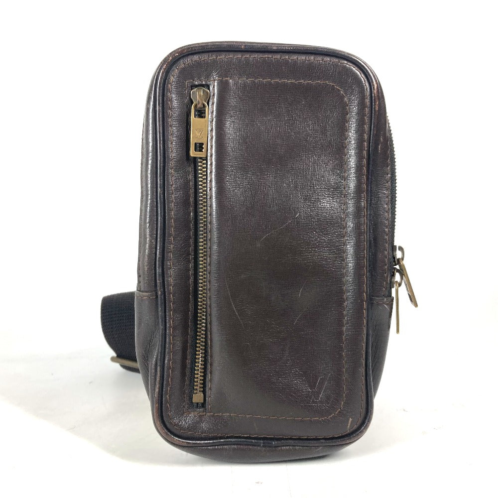 LOUIS VUITTON Sling bag Utah leather Brown Utah Sui
