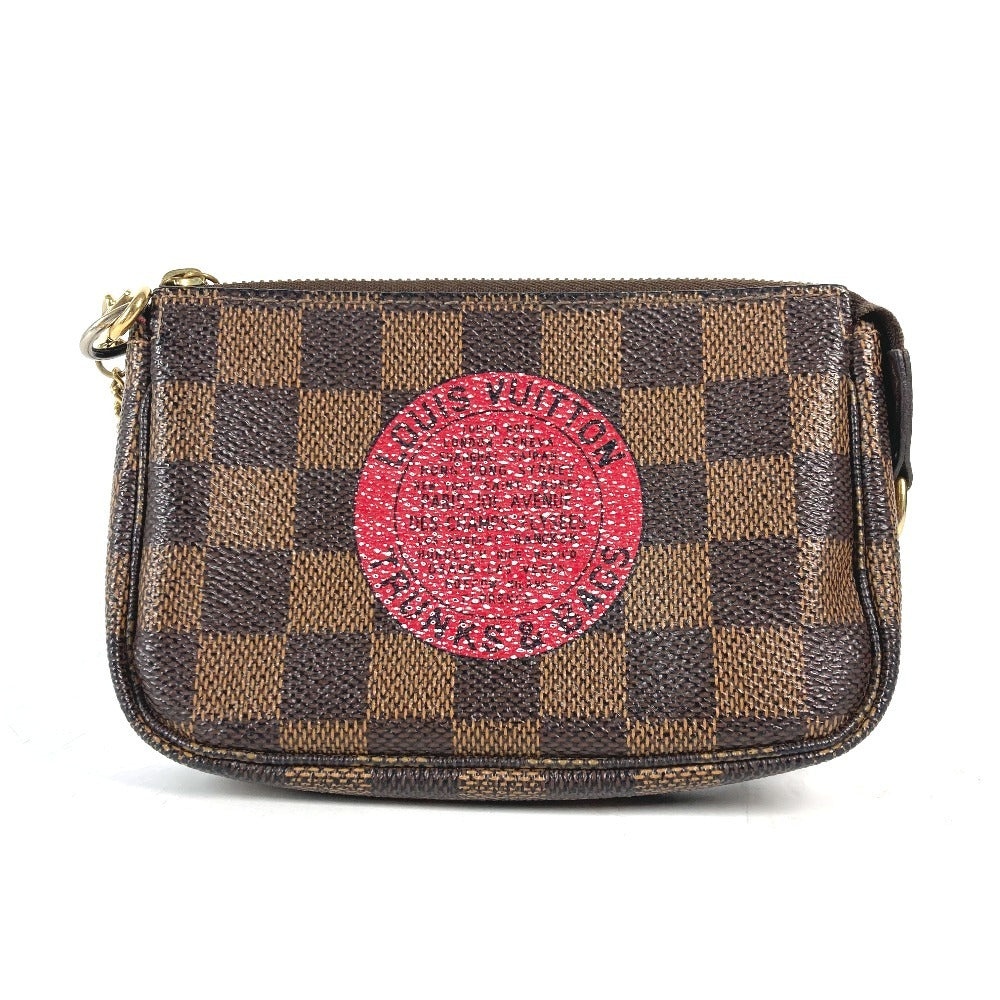 LOUIS VUITTON Handbag Damier canvas Brown Damier T&B Mini Pochette Accessories