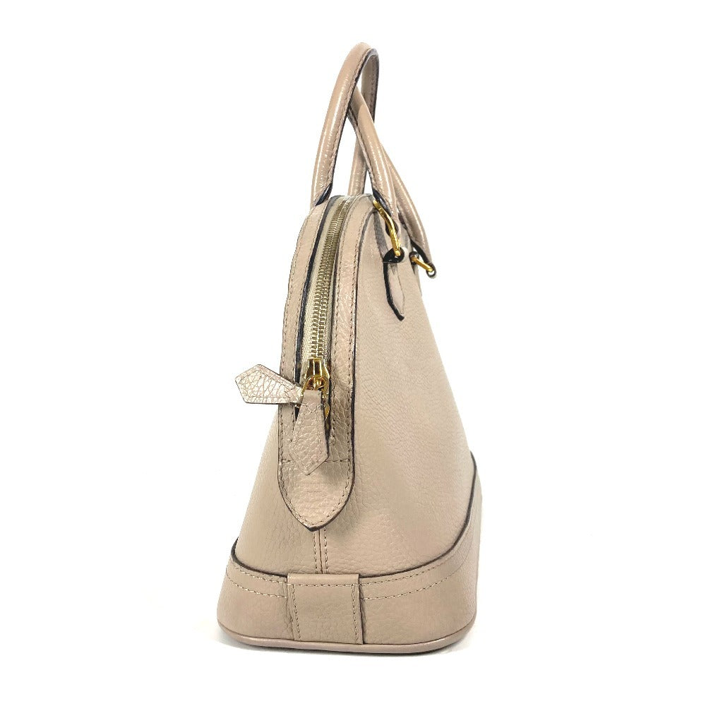 LOUIS VUITTON Handbag leather gray Parnasea Alma PM