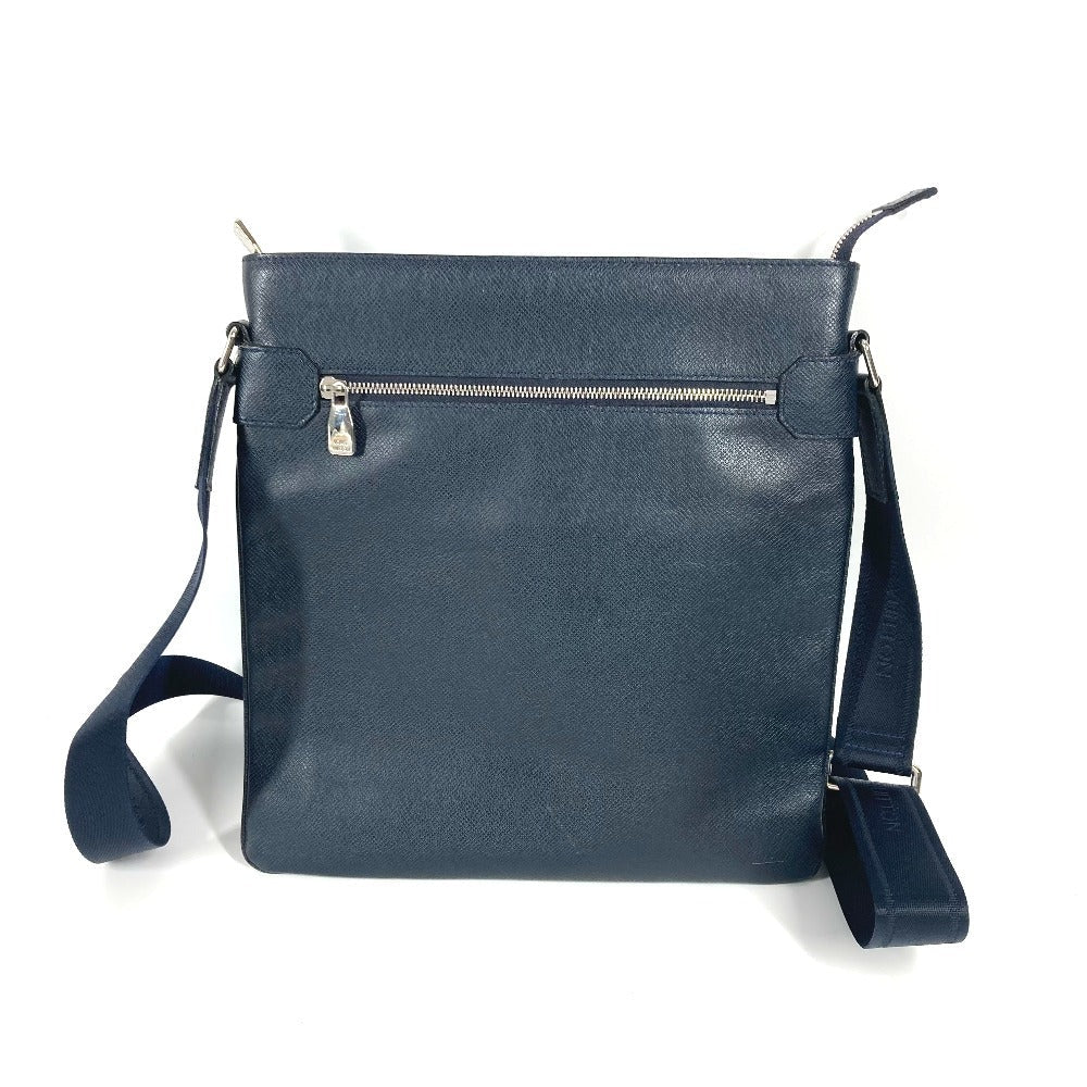 LOUIS VUITTON Shoulder Bag Taiga Leather Navy Taiga Sasha
