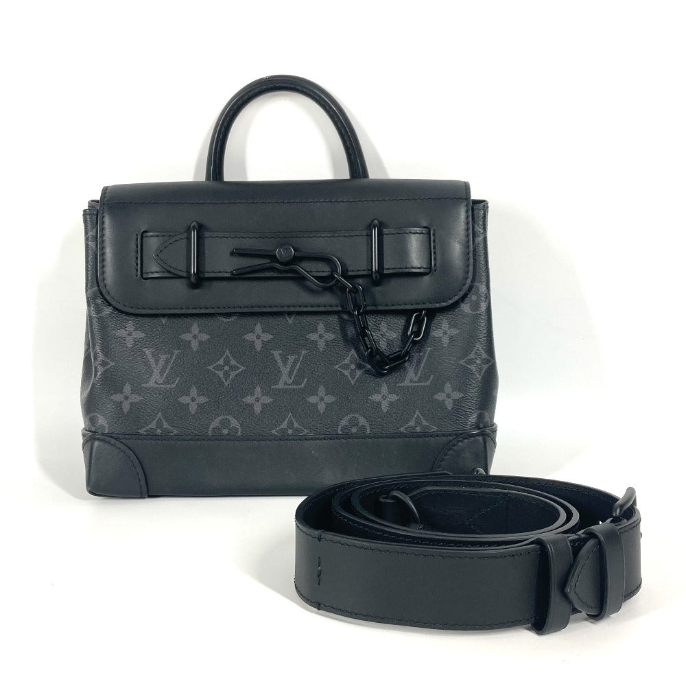 LOUIS VUITTON Handbag Monogram Eclipse Canvas black Monogram Eclipse Steamer PM unisex(Unisex)