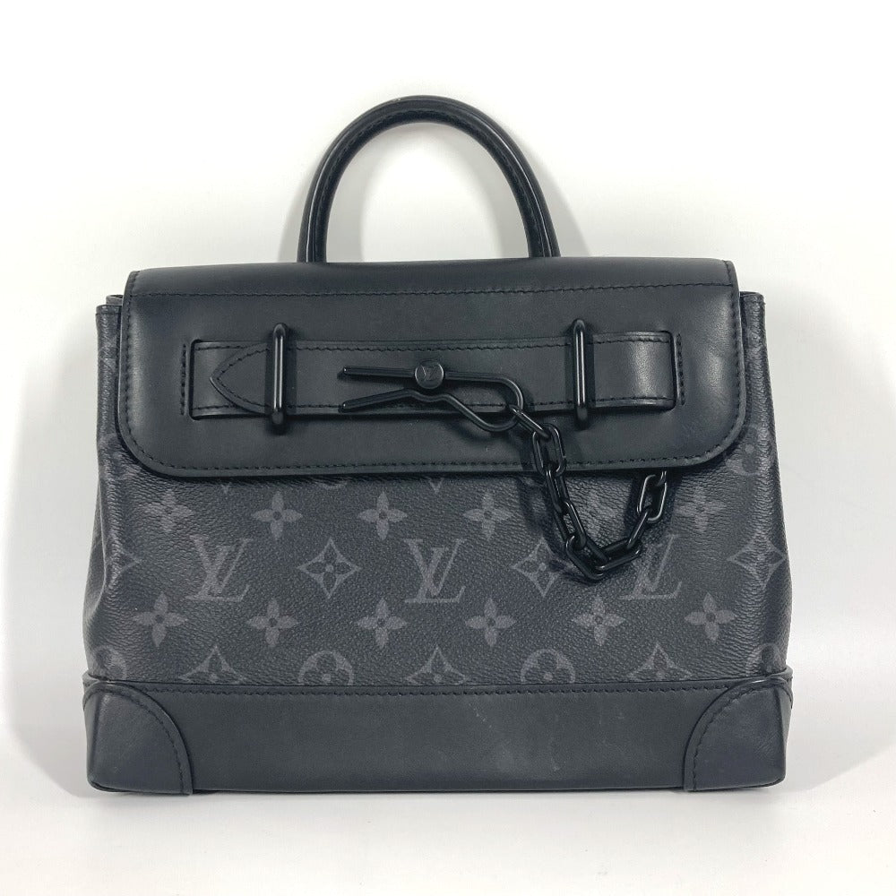 LOUIS VUITTON Handbag Monogram Eclipse Canvas black Monogram Eclipse Steamer PM unisex(Unisex)