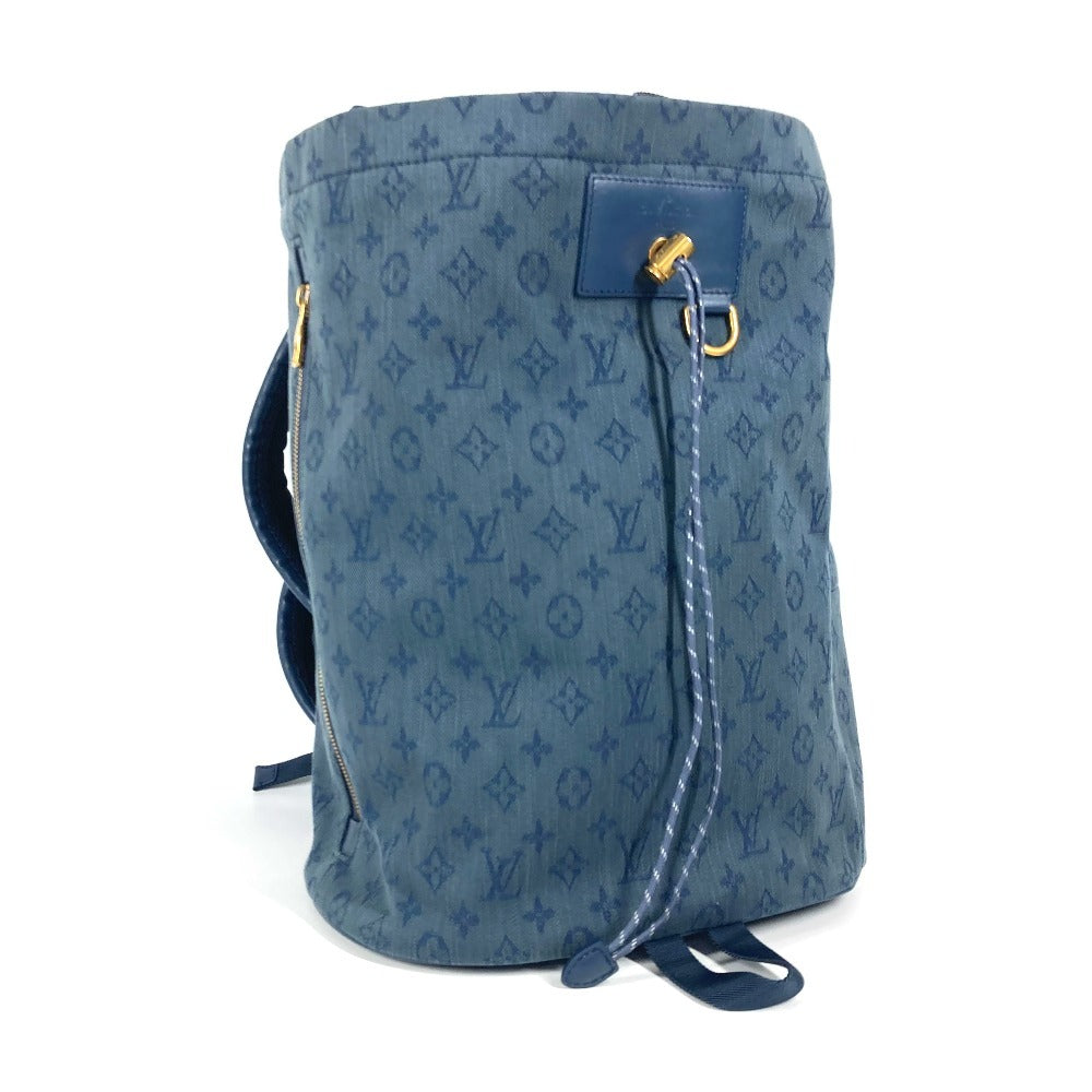 LOUIS VUITTON Backpack Monogram denim canvas blue Monogram denim chalk backpack