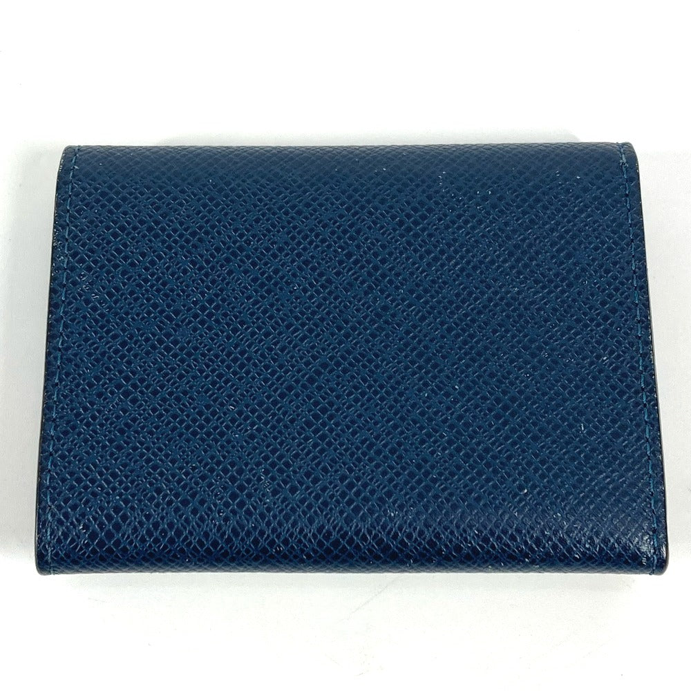 LOUIS VUITTON Card Case Taiga Leather Navy Taiga Envelope Carte de Visite MM