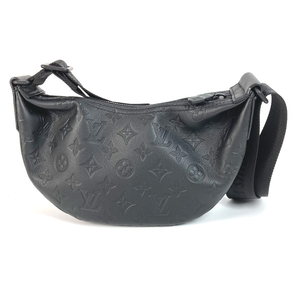 LOUIS VUITTON Shoulder Bag Monogram shadow leather black Monogram shadow Hammock Bag PM