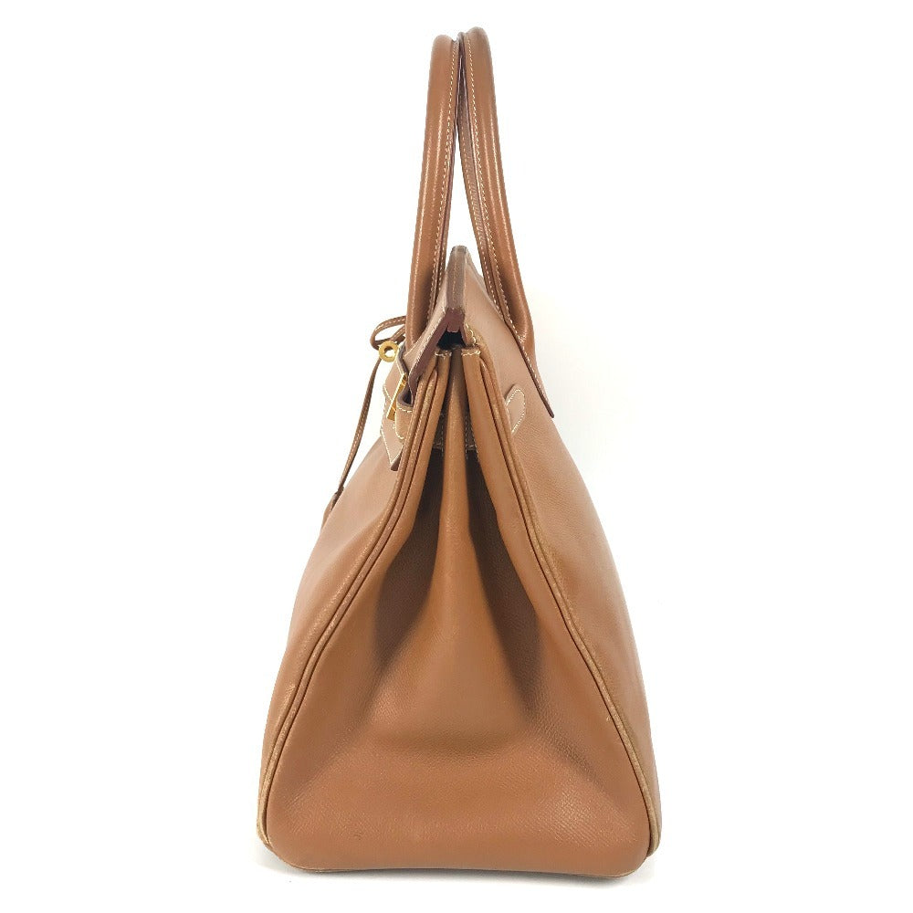 HERMES Handbag leather gold Tote Bag Birkin 35