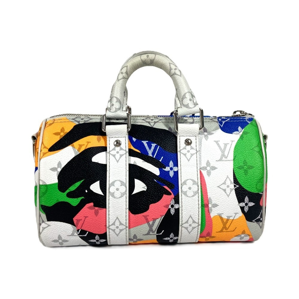 LOUIS VUITTON Shoulder Bag Monogram canvas, leather multicolor Monogram LV Portrait Keepall ・bandouliere 25
