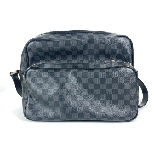 LOUIS VUITTON Shoulder Bag Damier Grafitto Canvas black Damier Grafitte Io unisex(Unisex)