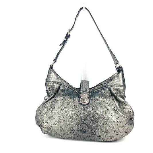 LOUIS VUITTON Shoulder Bag monogram mahina leather Silver Monogram Mahina Mahina XS