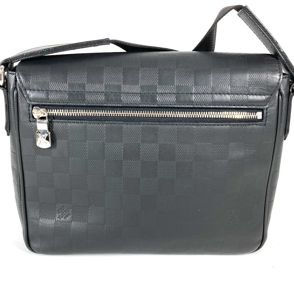Elegant Women's Shoulder Bag | LOUIS VUITTON Shoulder Bag Damier Anfini Leather black Damier Anfini District PM NV3