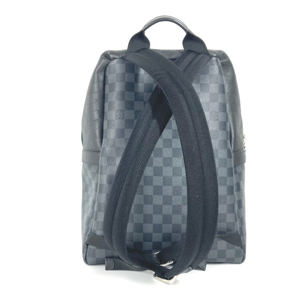 LOUIS VUITTON Backpack Damier Infini Leather , Damier Graphite Canvas black Damier Squared Discovery Backpack PM