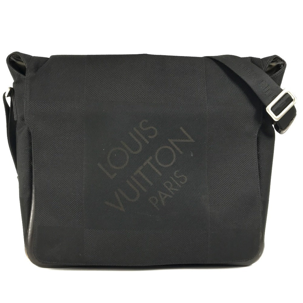 LOUIS VUITTON Shoulder Bag Damier Jean Canvas black Damier Jean Messager NM