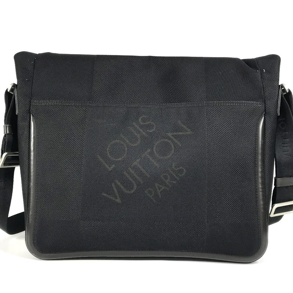 LOUIS VUITTON Shoulder Bag Damier Jean Canvas black Damier Jean Messager NM
