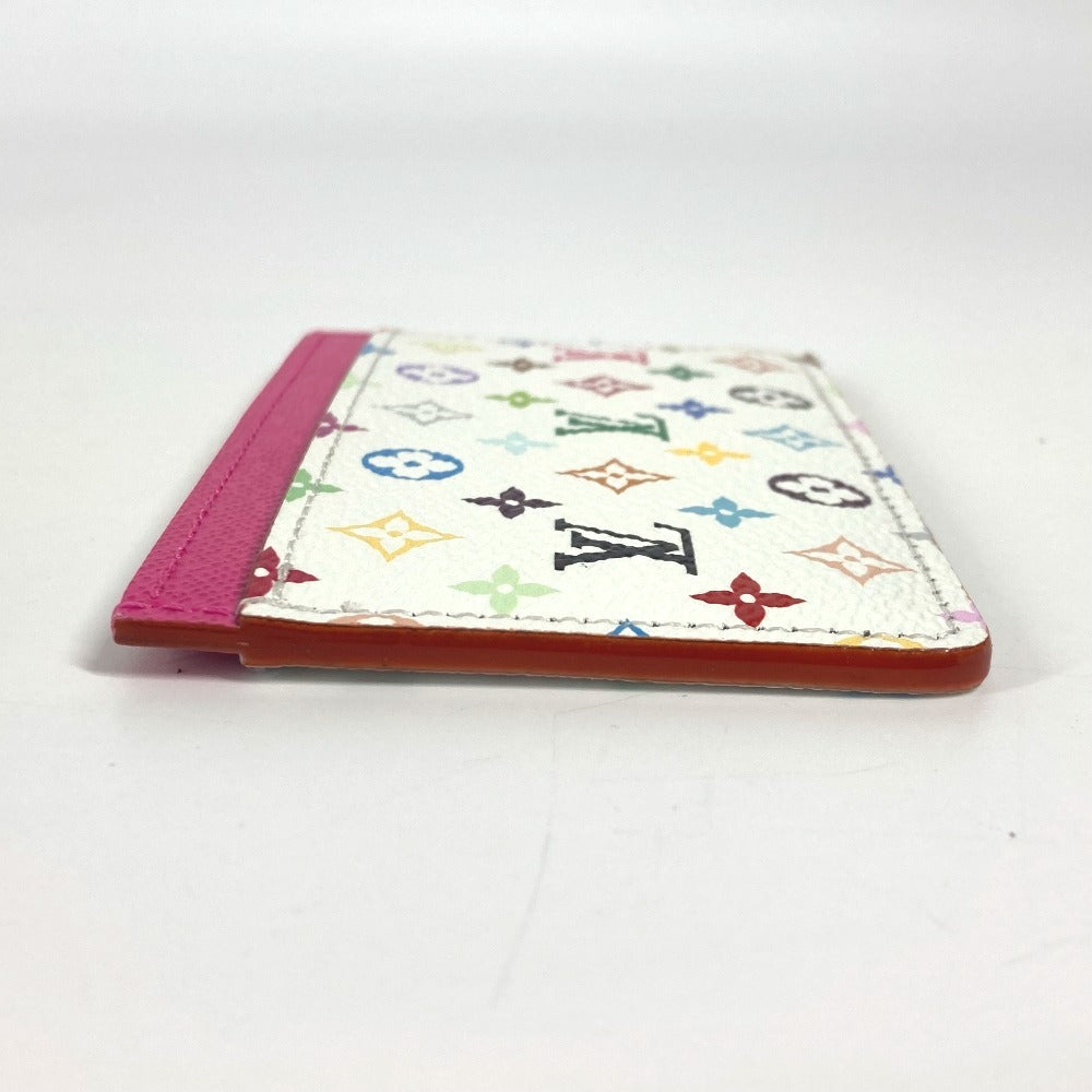 LOUIS VUITTON Card Case Monogram multicolor canvas white Monogram Multicolor Takashi Murakami Porto cult · Simple