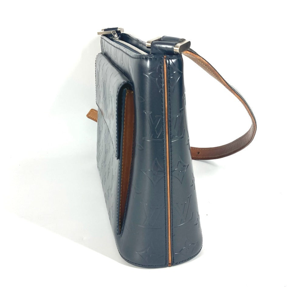 LOUIS VUITTON Shoulder Bag Monogram mat leather blue Monogram mat Alston