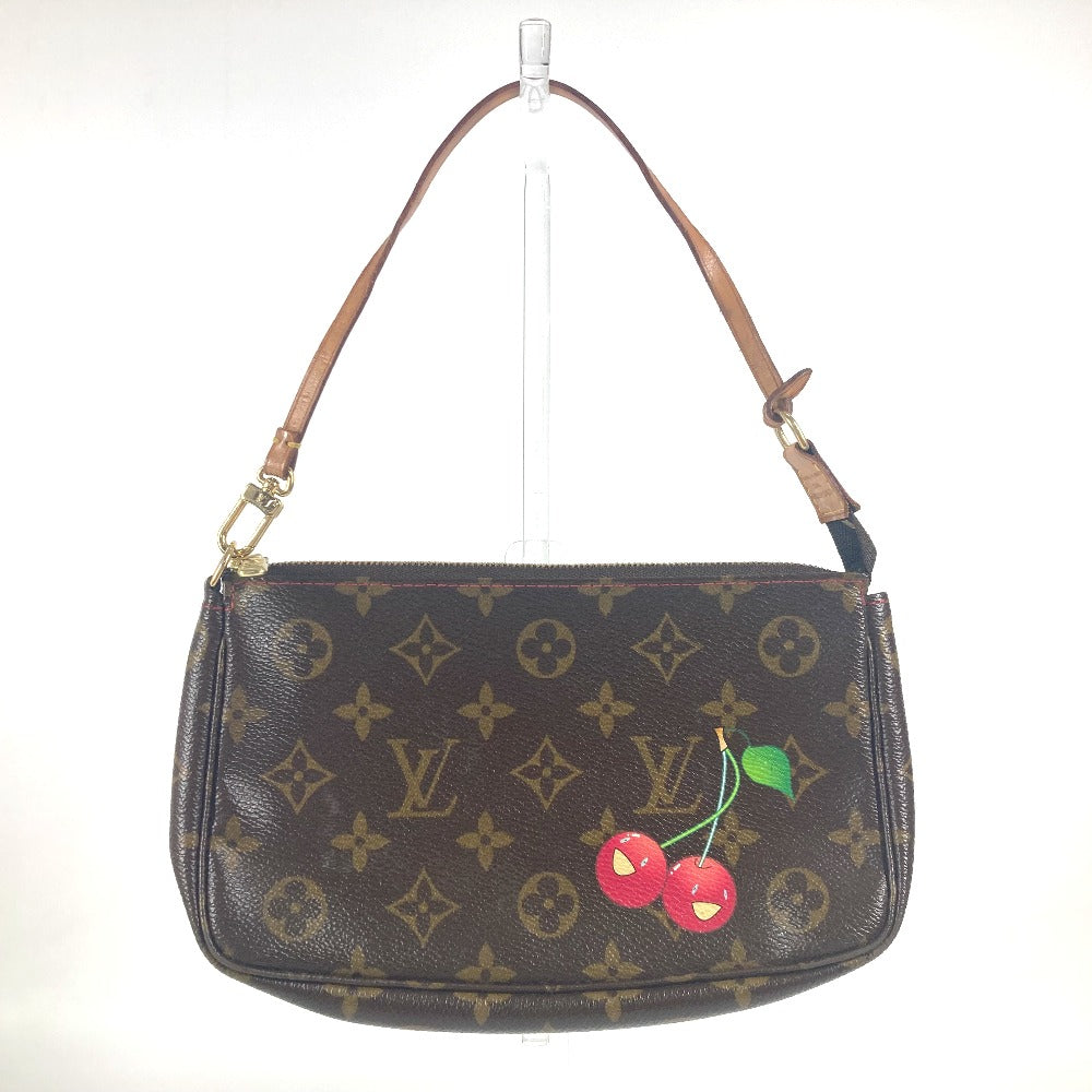 LOUIS VUITTON Handbag Monogram Cherry Canvas Brown Monogram Cherry by Takashi Murakami Pochette Accessoar