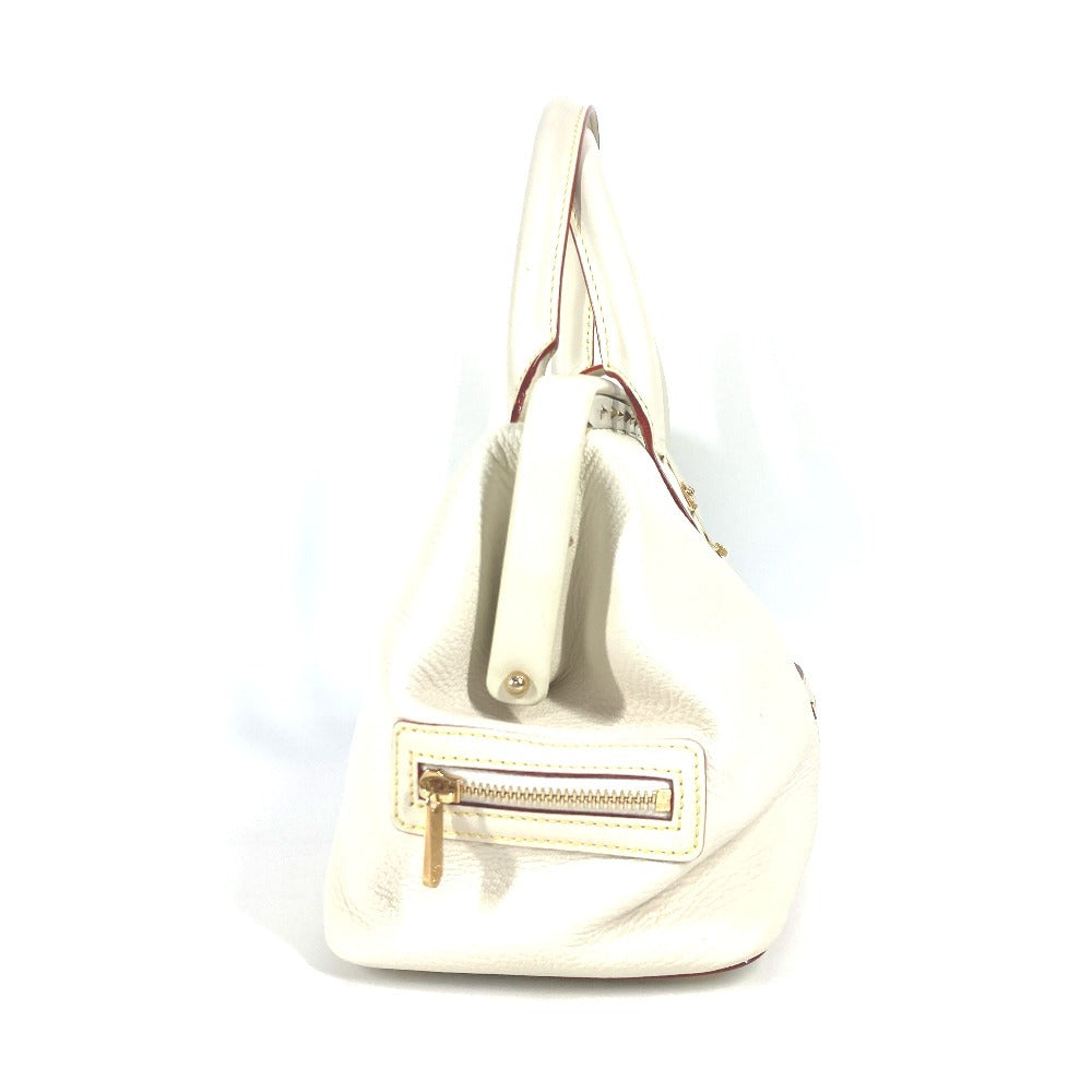 LOUIS VUITTON Handbag Suhari leather white Suhari Angénieux PM