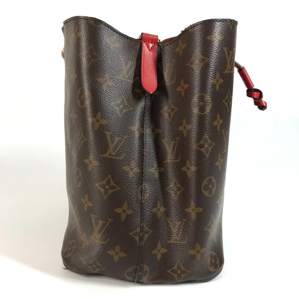 LOUIS VUITTON Shoulder Bag Monogram canvas Red Monogram Neo Noe MM