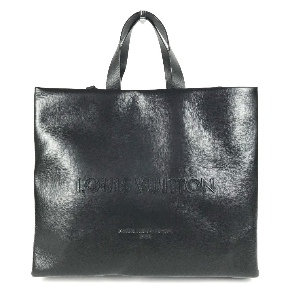 Luxury Women's Tote Bag | LOUIS VUITTON Tote Bag , Cowhide leather black LV Packaging Shopper Tote MM