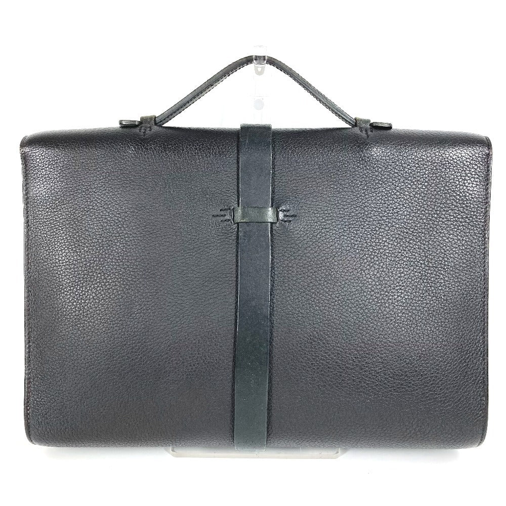 HERMES Business bag leather black Etrivieres Document