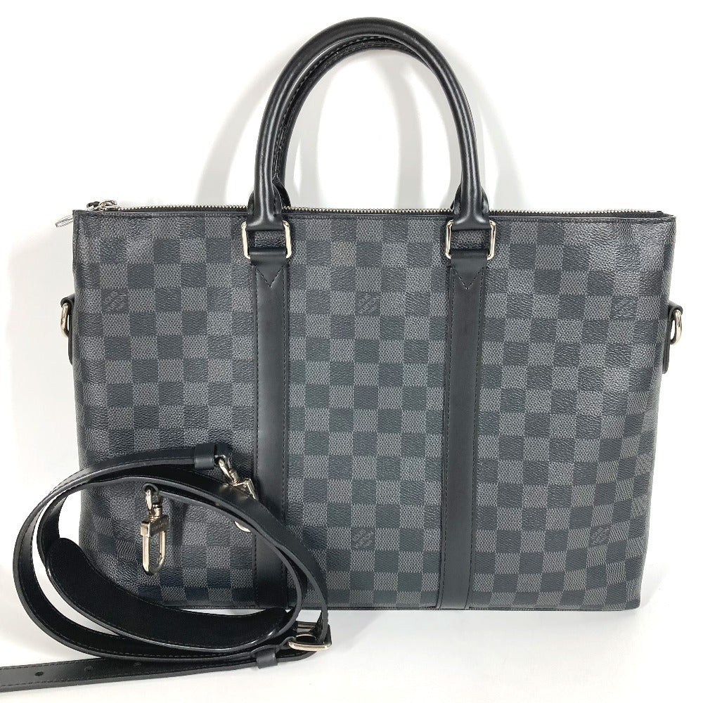 LOUIS VUITTON Business bag Damier Grafitto Canvas black Damier Grafitte Anton Briefcase