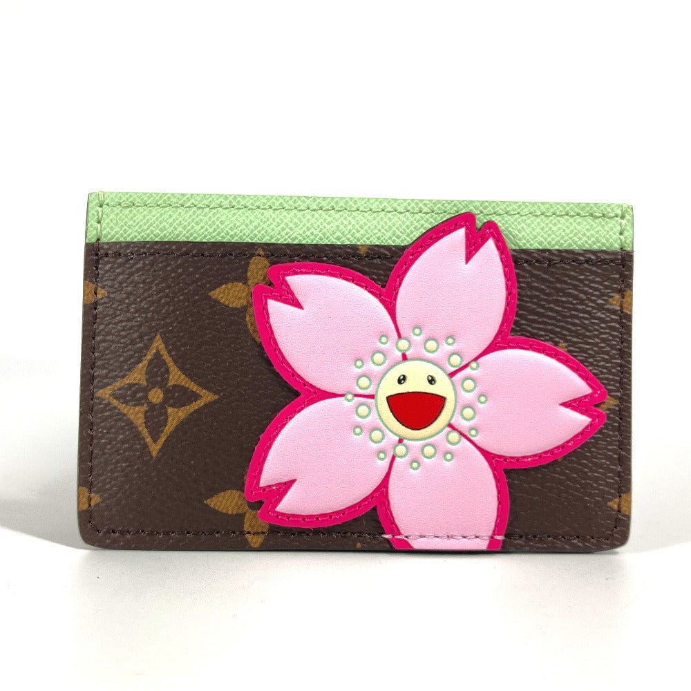 LOUIS VUITTON Card Case Monogram canvas Brown Takashi Murakami LVxTM Card Case Porto Carte Simple