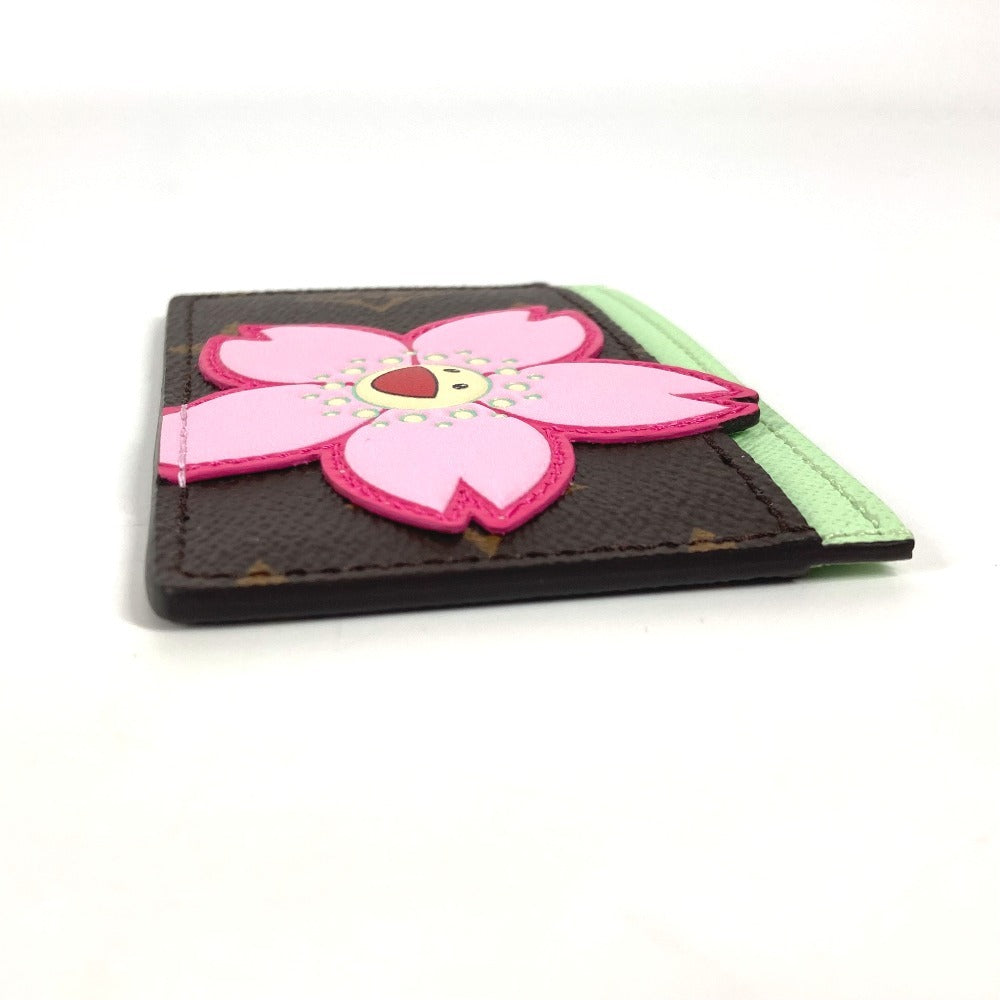LOUIS VUITTON Card Case Monogram canvas Brown Takashi Murakami LVxTM Card Case Porto Carte Simple