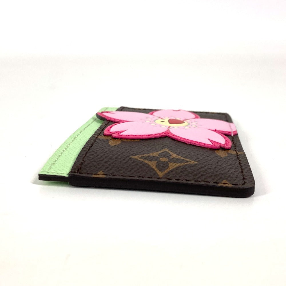 LOUIS VUITTON Card Case Monogram canvas Brown Takashi Murakami LVxTM Card Case Porto Carte Simple