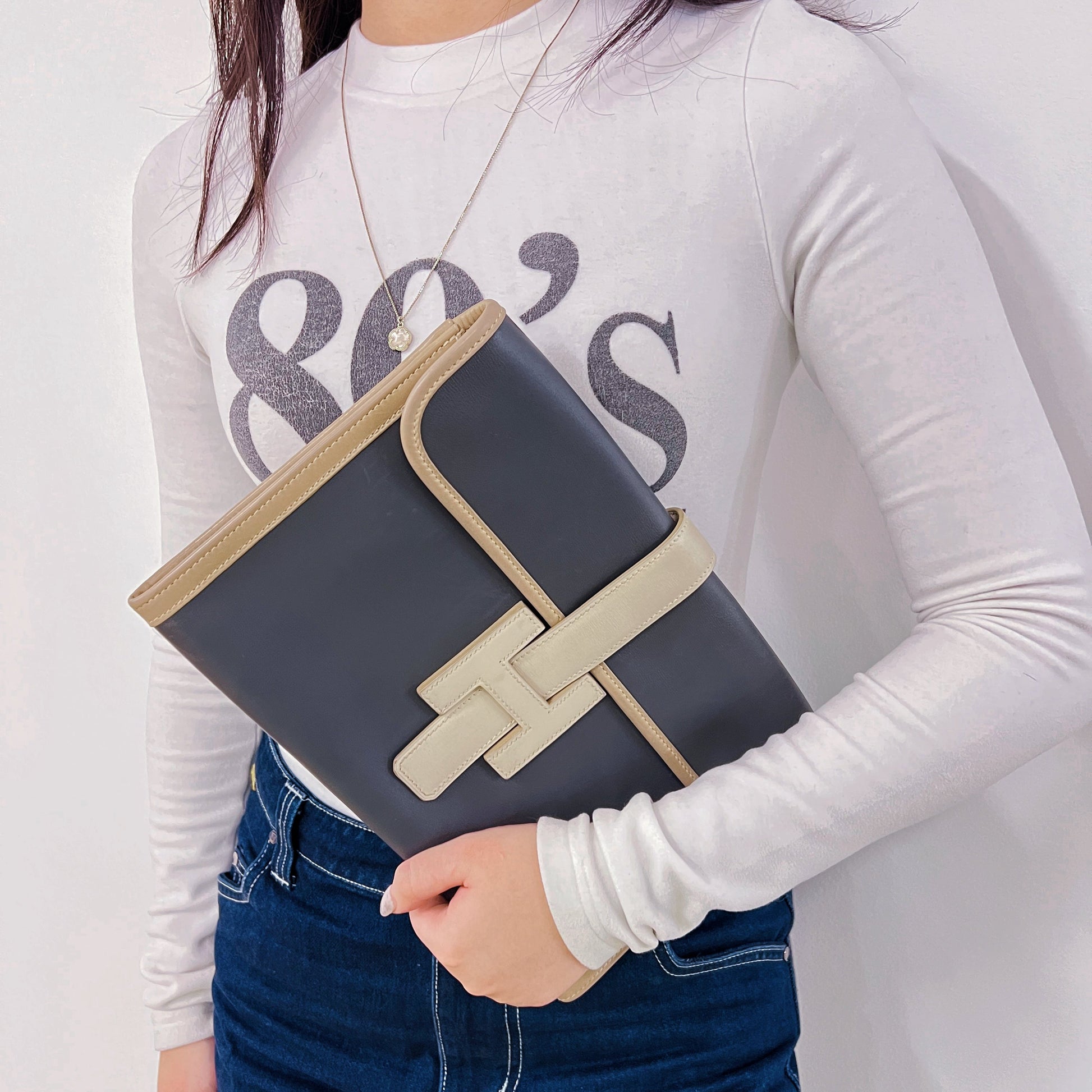 Luxury Hermes Jige Clutch