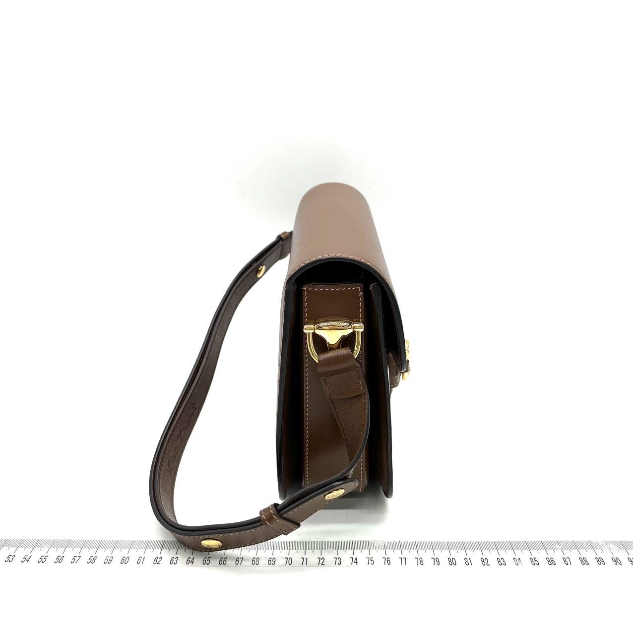Gucci 1955 Horsebit Shoulder Bag Caramel Brown Small Leather