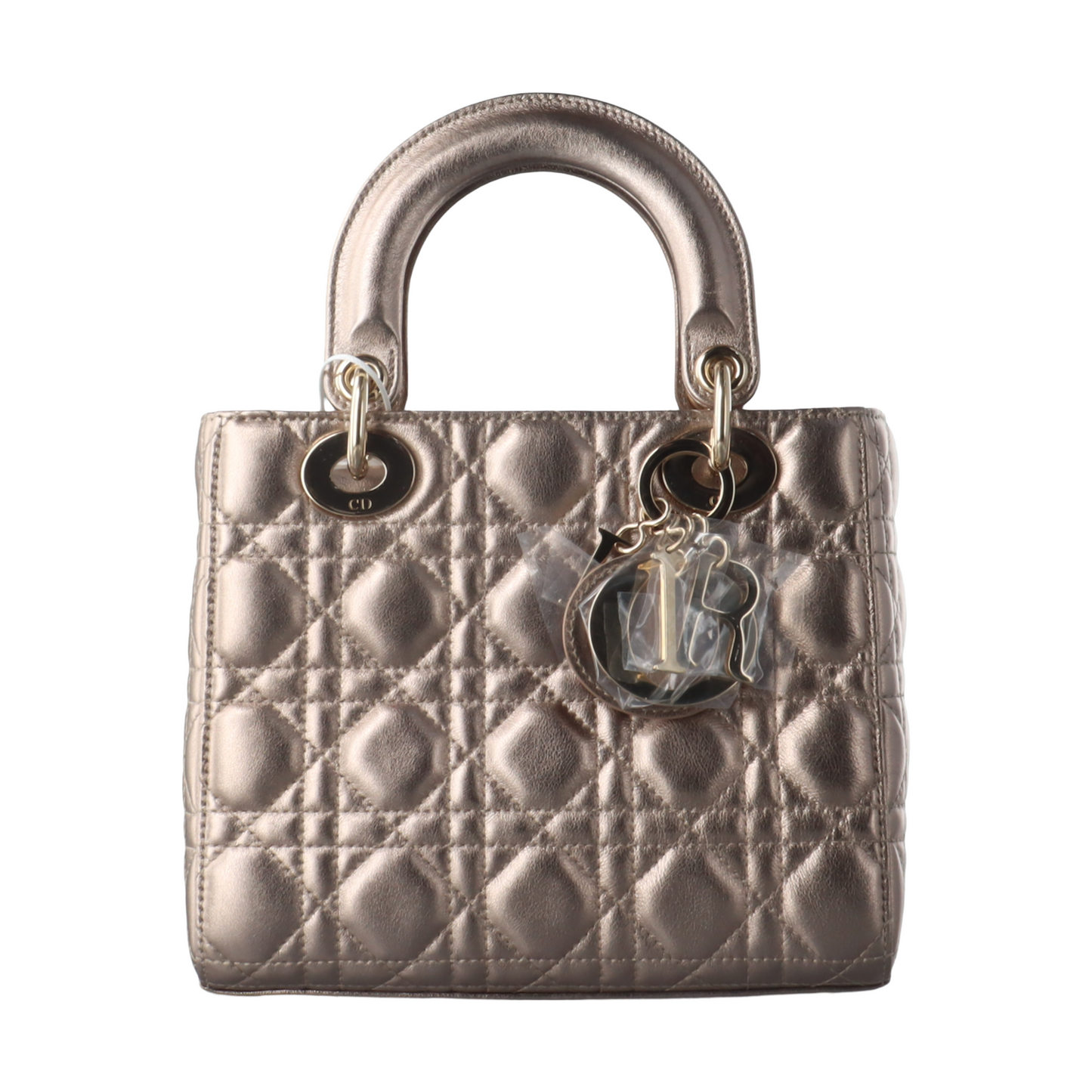 Lady Dior ABCdior Small Pink Irediscent and Metallic Cannage Lambskin Handbag