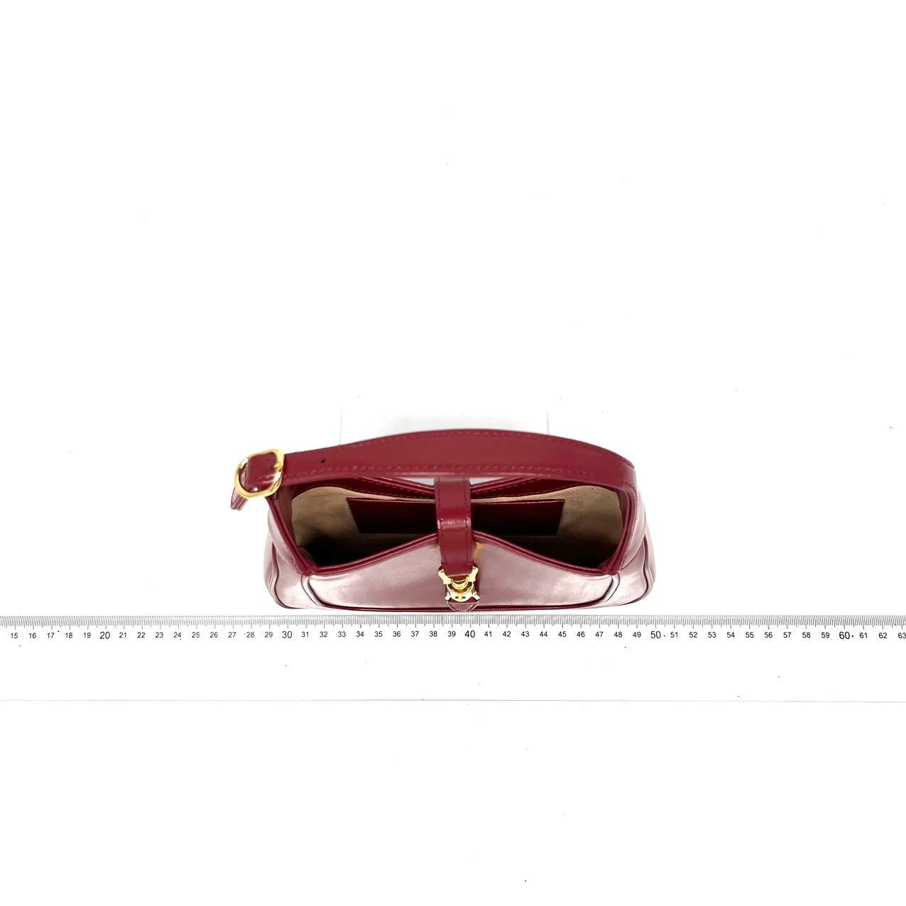 Gucci Jackie 1961 Mini Red Burgundy Leather Bag