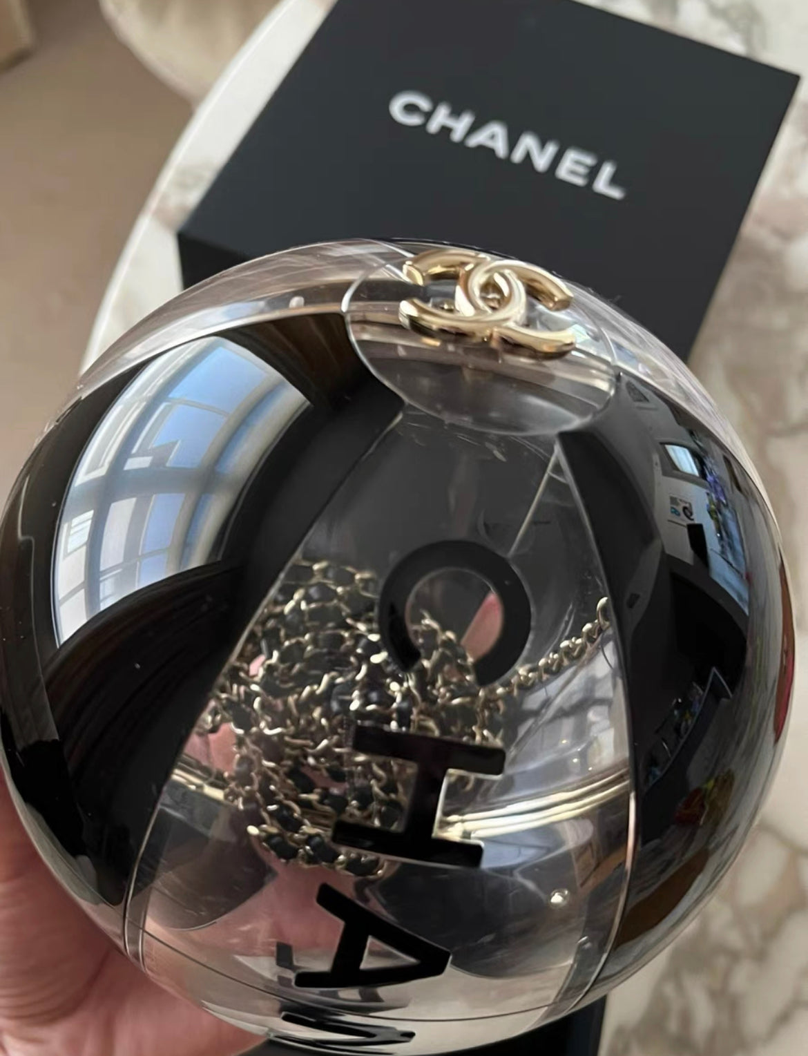 Chanel 2019 Black Beach Ball MinaudiÃ¨re Clutch Bag