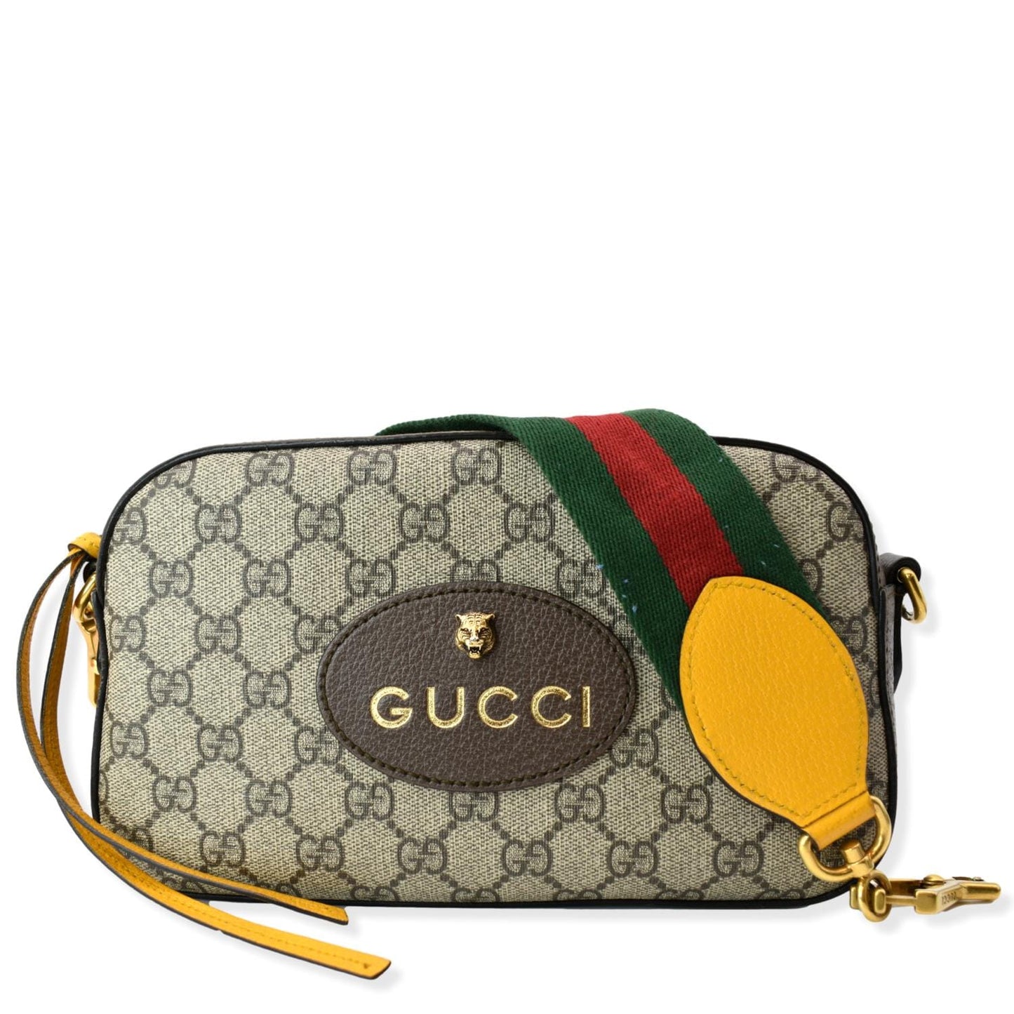 GUCCI Neo GG Supreme Canvas Messenger Bag Beige 476466