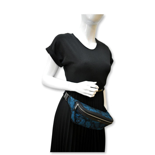 SAINT LAURENT Printed Leather Belt Bag Multicolor
