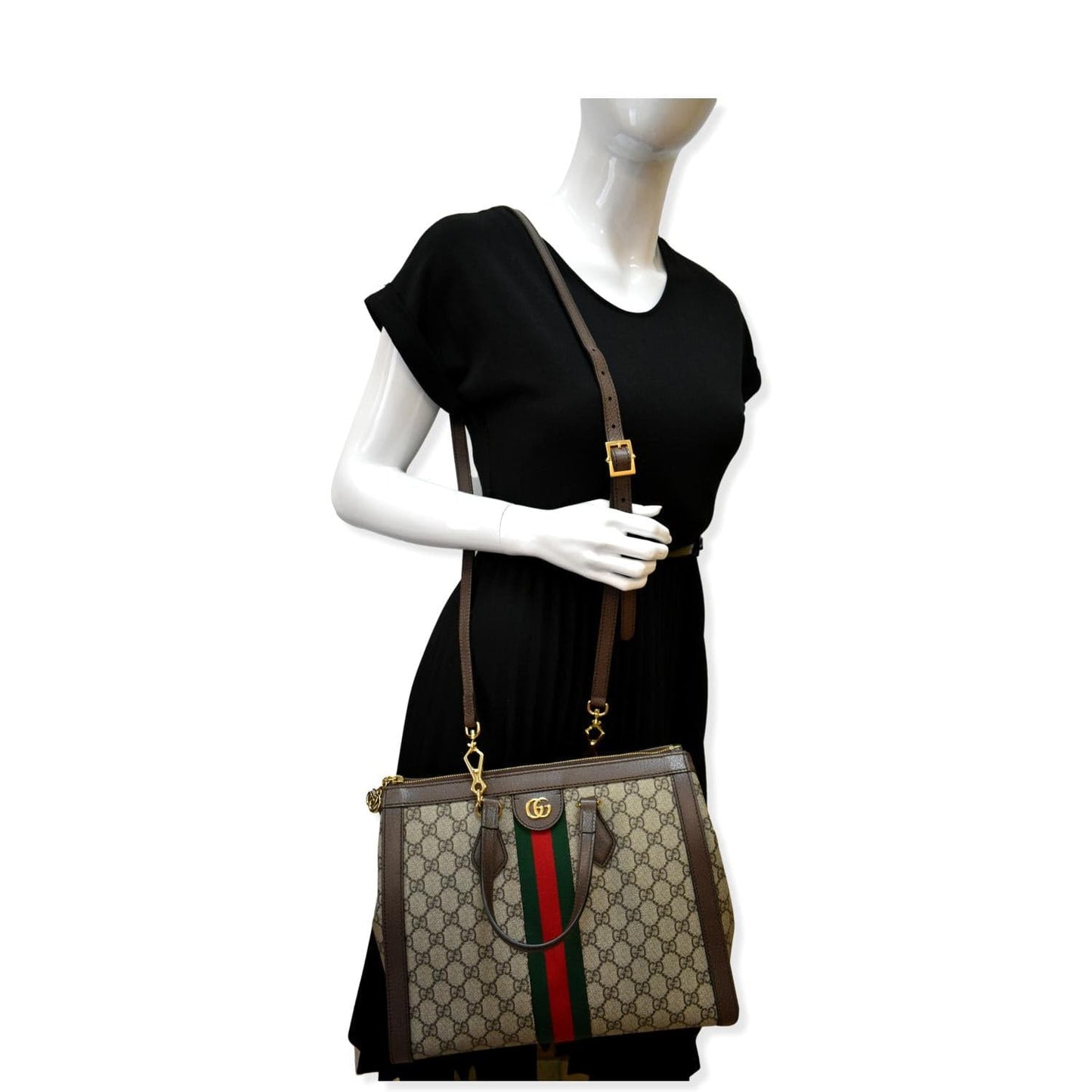 GUCCI Ophidia Medium GG Supreme Tote Shoulder Bag Beige 524537 - Deals