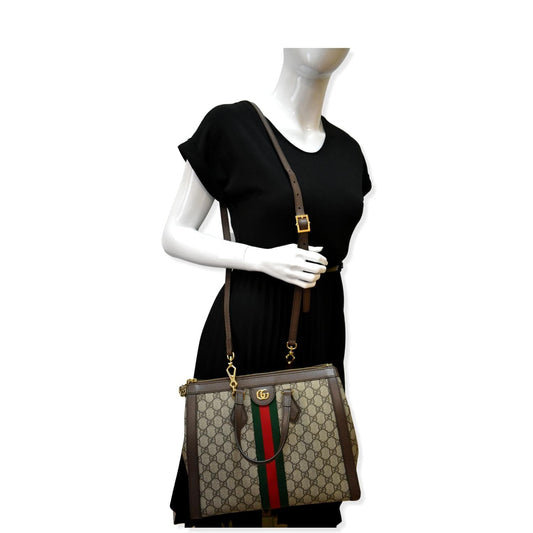 GUCCI Ophidia Medium GG Supreme Tote Shoulder Bag Beige 524537 - Deals