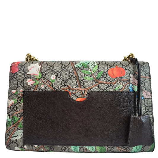 Gucci Tian Padlock GG Supreme Leather Shoulder Bag Beige 409486 - 20% OFF